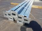 Stalp zincat cu talpa 60 x 40 x 1.5 mm - H 1000 mm 2